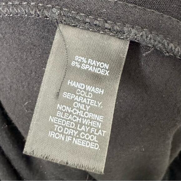 WHITE HOUSE BLACK MARKET / black knit pull on elastic waist maxi skirt / XXS - Picture 6 of 8